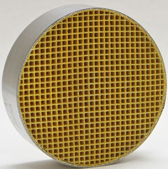 Catalytic Combustor – Condar CC-100 | Round 16 Cell | 7" Diameter x 2" Thick | Stainless Steel Wrapped | OEM Replacement