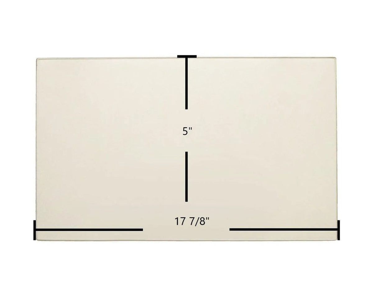 Caddy Alterna II Door Glass Replacement – 17 7/8" x 5" High-Temperature Ceramic Glass Panel (SE68544) - Total Hearth