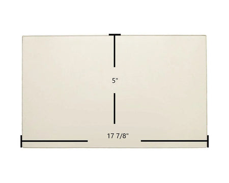 Caddy Alterna II Door Glass Replacement – 17 7/8" x 5" High-Temperature Ceramic Glass Panel (SE68544) - Total Hearth