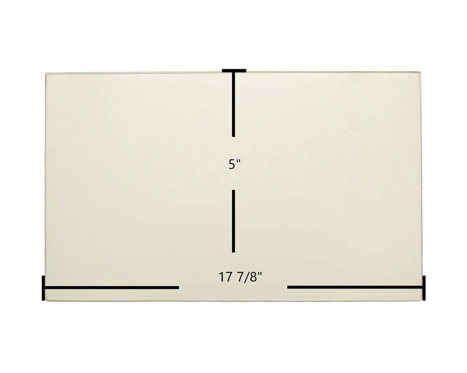 Caddy Alterna II Door Glass Replacement – 17 7/8" x 5" High-Temperature Ceramic Glass Panel (SE68544) - Total Hearth