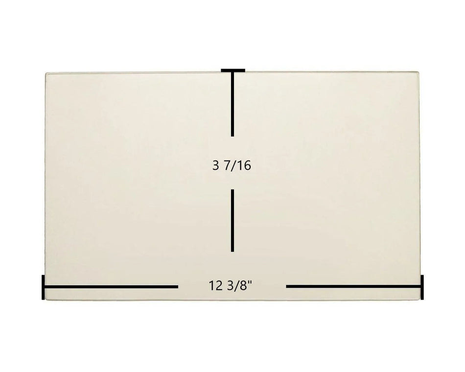 Caddy Baby Dragon PH00014-15 Door Glass Replacement – 12 3/8" x 3 7/16" High-Temperature Ceramic Glass Panel (SE51851) - Total Hearth