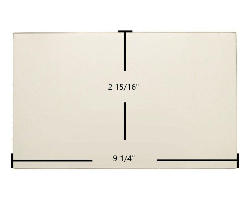 Caddy Cobra Side Door Glass Replacement – 9 1/4" x 2 15/16" High-Temperature Ceramic Glass Panel (SE47104) - Total Hearth