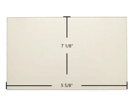 Carolina I Small Door Glass Replacement – 7 1/8" x 5 5/8" High-Temperature Ceramic Glass Panel (7GC1) - Total Hearth