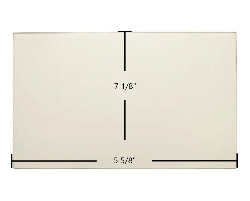 Carolina I Small Door Glass Replacement – 7 1/8" x 5 5/8" High-Temperature Ceramic Glass Panel (7GC1) - Total Hearth