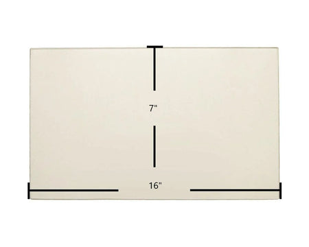 Century S127, S170, S171E, S172, S173 Door Glass – 16" x 7" High-Temperature Ceramic Glass Panel (SE36322-1) - Total Hearth