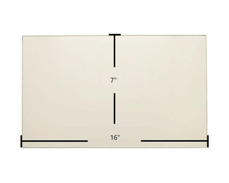 Century S127, S170, S171E, S172, S173 Door Glass – 16" x 7" High-Temperature Ceramic Glass Panel (SE36322-1) - Total Hearth