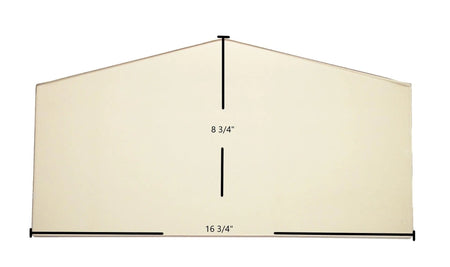 Century S171E, S273E, S373E, FW270029, S10011 Archtop Door Glass – 16 3/4" x 8 3/4" High-Temperature Ceramic Glass Panel (SE63005-S31128) - Total Hearth