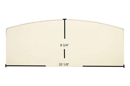 Century Whistler, DB05152 Archtop Door Glass – 20 1/8" x 8 3/4" High-Temperature Ceramic Glass Panel (SE02722-01) - Total Hearth