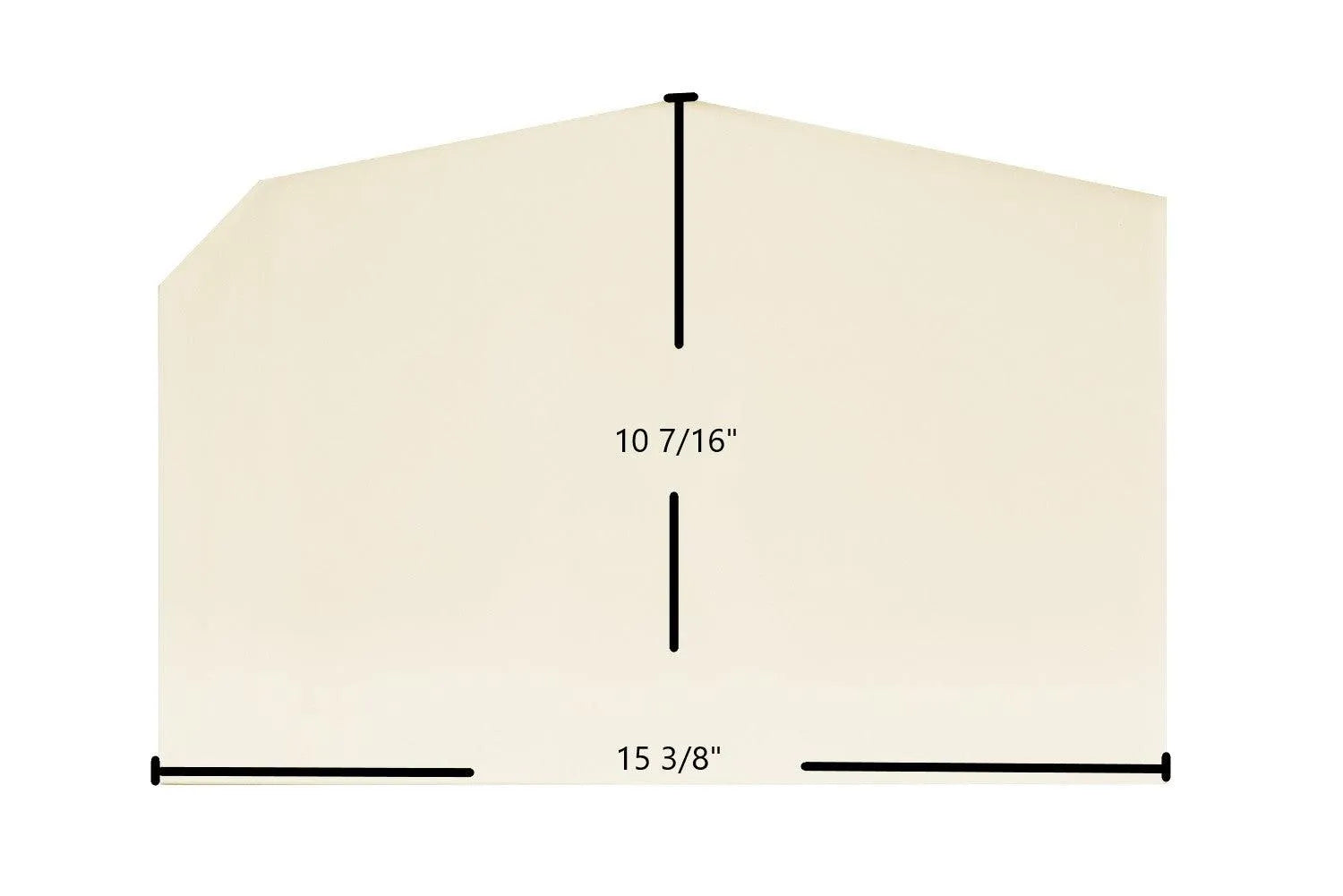 Country Flame R6 / Crossfire-C/P / Harvester / Ovation 1700–3000 / Little Rascal / NPS / Spitfire / C2 Archtop Ceramic Glass Panel – 15 3/8" x 10 7/16" (Part #7P048CF) - Total Hearth