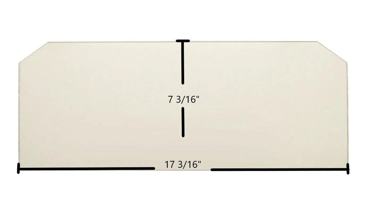 Dovre Model 900 Ceramic Glass Panel – 17 3/16" x 7 3/16" - Total Hearth