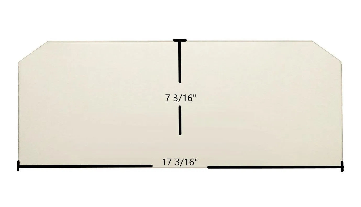 Dovre Model 900 Ceramic Glass Panel – 17 3/16" x 7 3/16" - Total Hearth