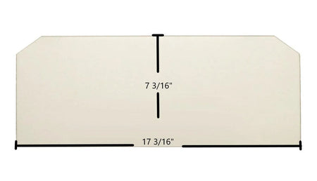Dovre Model 900 Ceramic Glass Panel – 17 3/16" x 7 3/16" - Total Hearth
