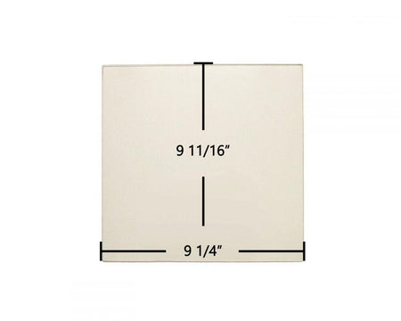 Drolet CS1200, RC Ceramic Glass Panel – 9 1/4" x 9 11/16" Replacement (SE26005) - Total Hearth