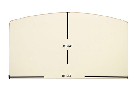 Drolet Archtop Ceramic Glass Panel – 16 3/4" x 8 3/4" Replacement for Blackcomb, Celtic, Adirondack, Blackwood, Columbia, Eastwood 1500, Eldorado, Savannah, SGS Units (SE08537-10) - Total Hearth