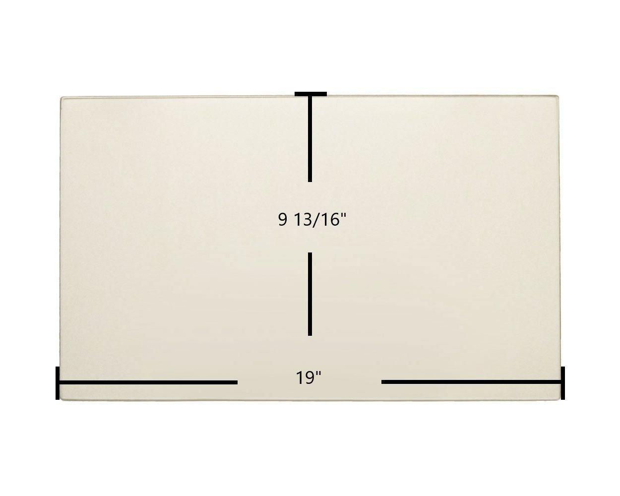 Drolet Deco, Optima Ceramic Glass Panel – 19" x 9 13/16" Replacement (SE65267) - Total Hearth
