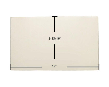 Drolet Deco, Optima Ceramic Glass Panel – 19" x 9 13/16" Replacement (SE65267) - Total Hearth