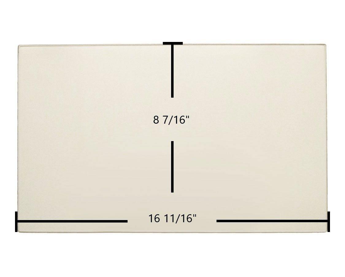 Drolet HT1200, Siberian 1200 Ceramic Glass Panel – 16 11/16" x 8 7/16" Replacement (SE20106) - Total Hearth