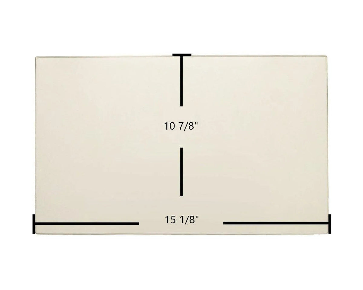 Drolet HeatPro Ceramic Glass Panel – 15 1/8" x 10 7/8" Replacement (SE56287) - Total Hearth