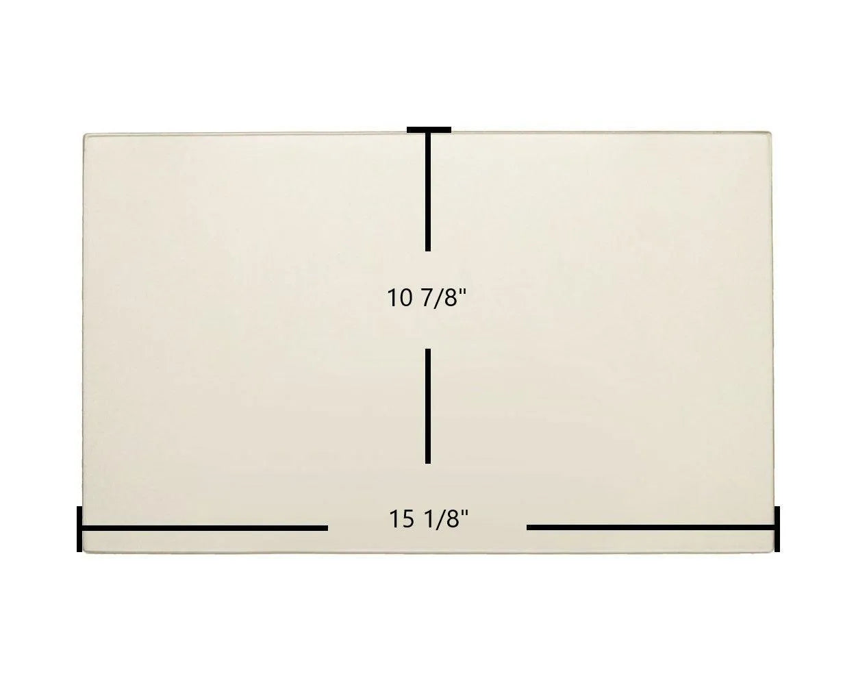 Drolet HeatPro Ceramic Glass Panel – 15 1/8" x 10 7/8" Replacement (SE56287) - Total Hearth