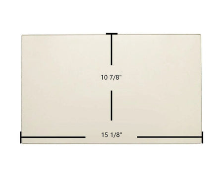 Drolet HeatPro Ceramic Glass Panel – 15 1/8" x 10 7/8" Replacement (SE56287) - Total Hearth