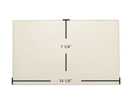 Drolet Royal Comfort I, Royal Comfort II Ceramic Glass Panel – 14 1/8" x 7 1/4" Replacement (SE04834-13) - Total Hearth