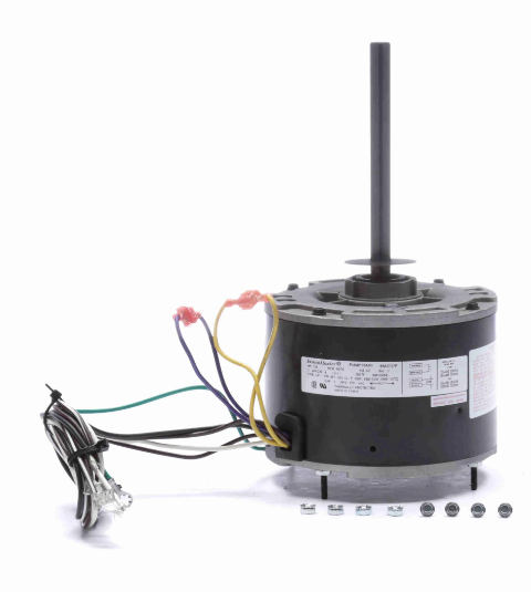 HVAC Condenser Fan Motor – EM3727F | 1/6 HP | 1075 RPM | 208-230V | Totally Enclosed | OEM Replacement