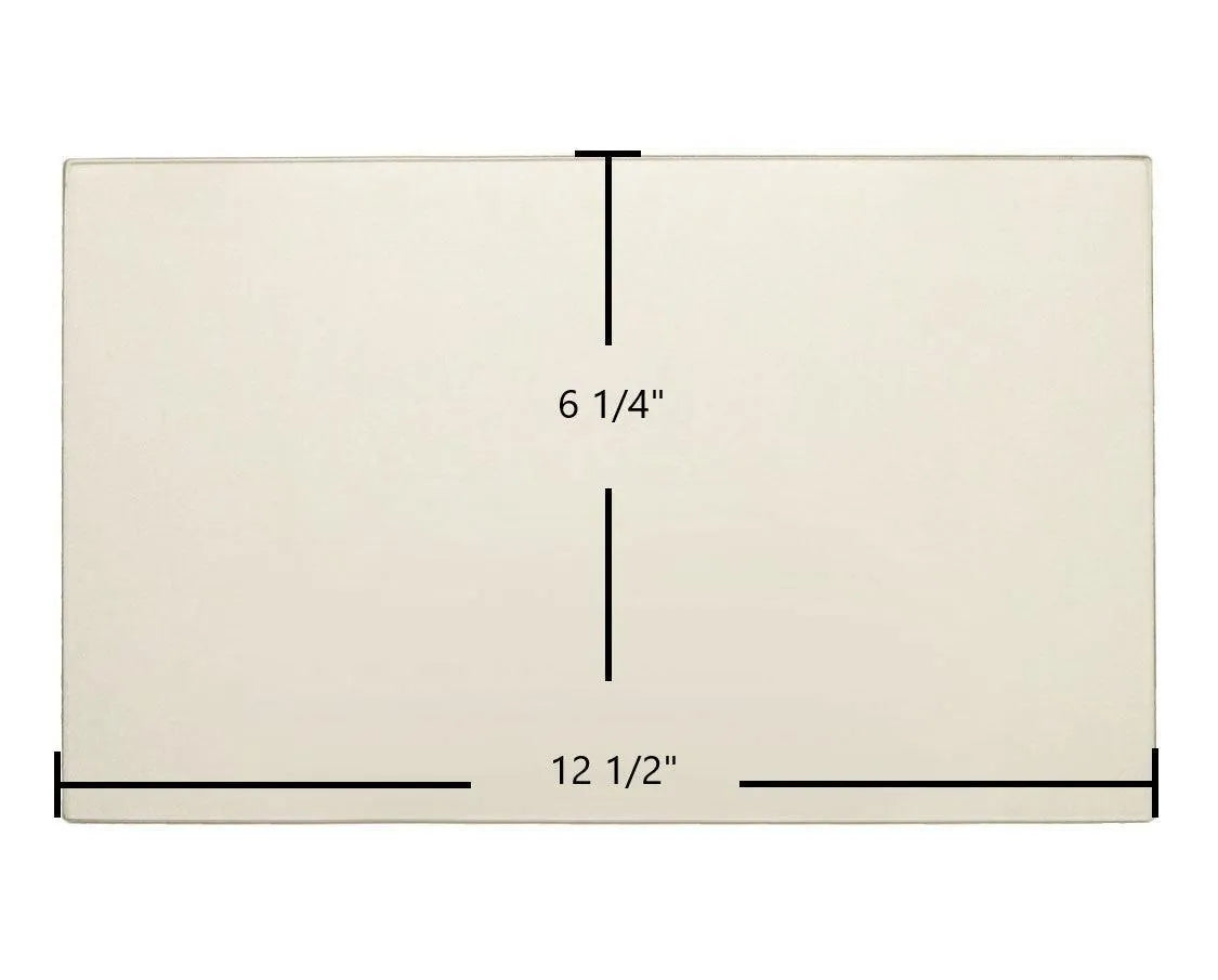Hitzer EZ Insert Ceramic Glass Panel – OEM Replacement (12 1/2" x 6 1/4") | Part #EZ625125 - Total Hearth