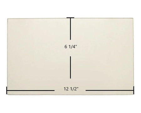Hitzer EZ Insert Ceramic Glass Panel – OEM Replacement (12 1/2" x 6 1/4") | Part #EZ625125 - Total Hearth