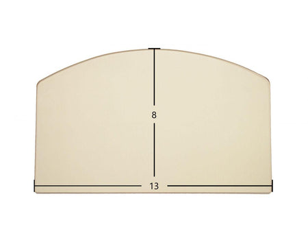Earth Stove T-100 Ceramic Archtop Glass Panel – 13" x 8" Replacement (T-100G-1) - Total Hearth