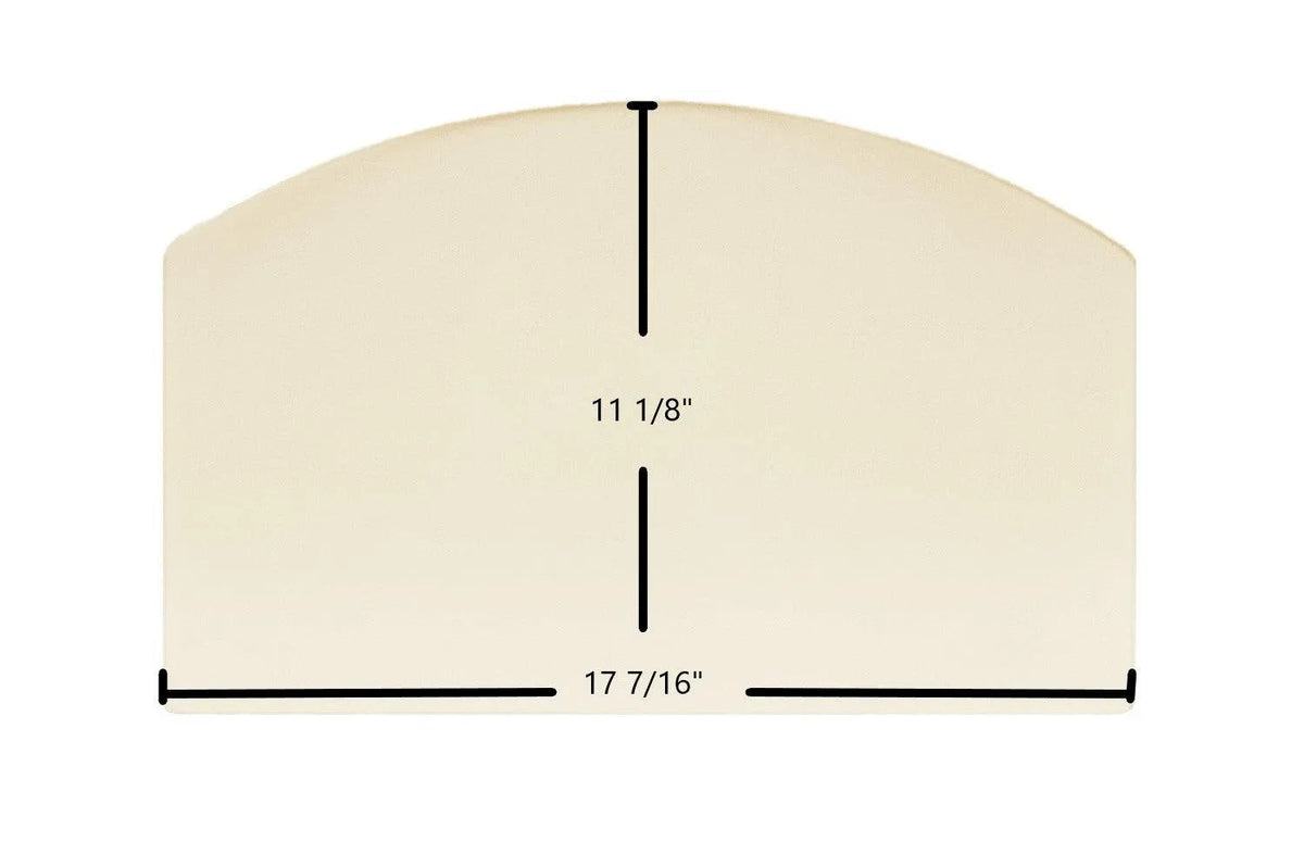 Earth Stove 102 Ceramic Archtop Glass Panel – 17 7/16" x 11 1/8" Replacement (102-Arch) - Total Hearth