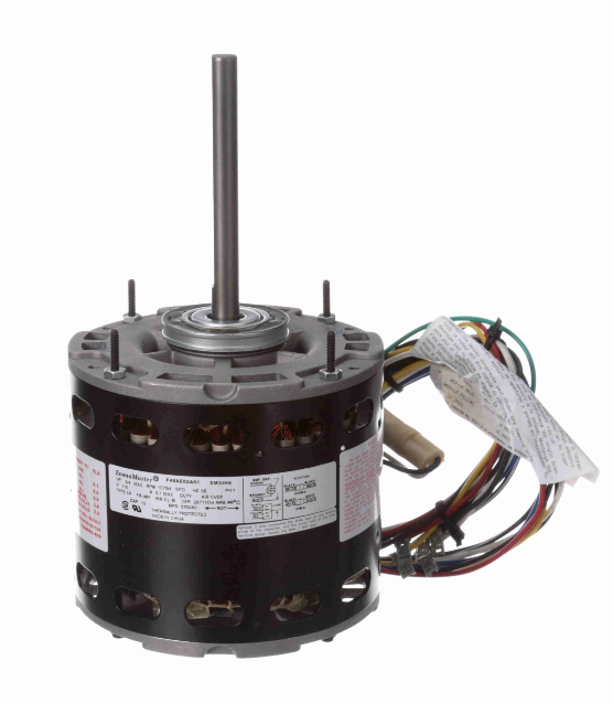 HVAC Furnace Blower Motor – EM3466 | 3/4–1/5 HP | 1075 RPM | 115V | 4-Speed | Open Air Over | OEM Replacement