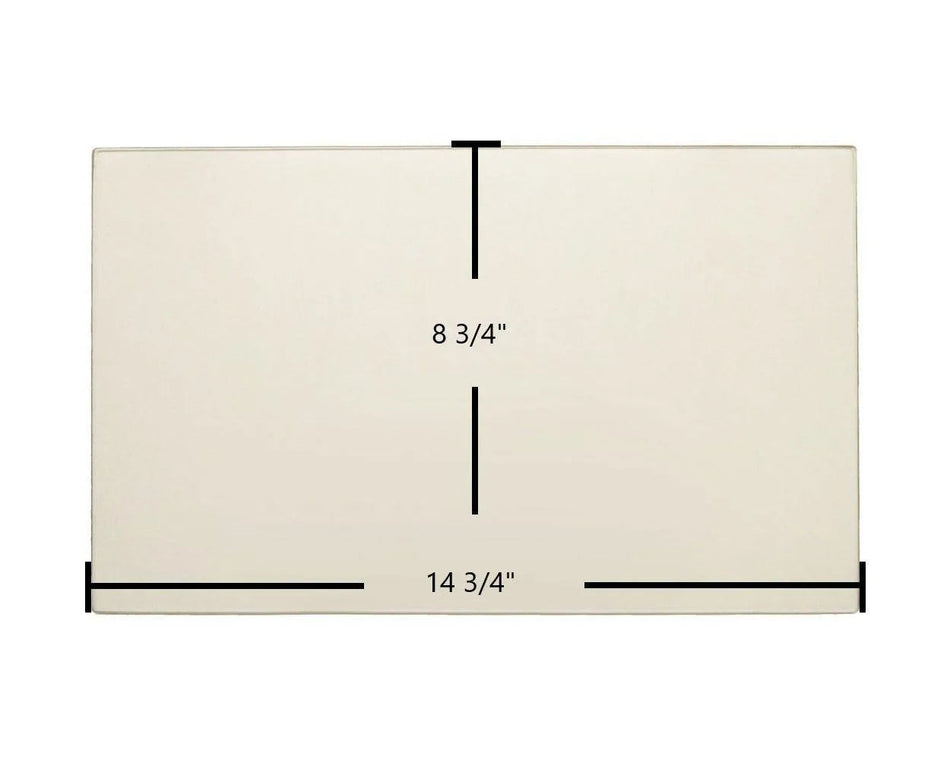 Enerzone Solution 1.6 Ceramic Glass Panel (14 3/4" x 8 3/4") | High-Temperature OEM Replacement - Total Hearth