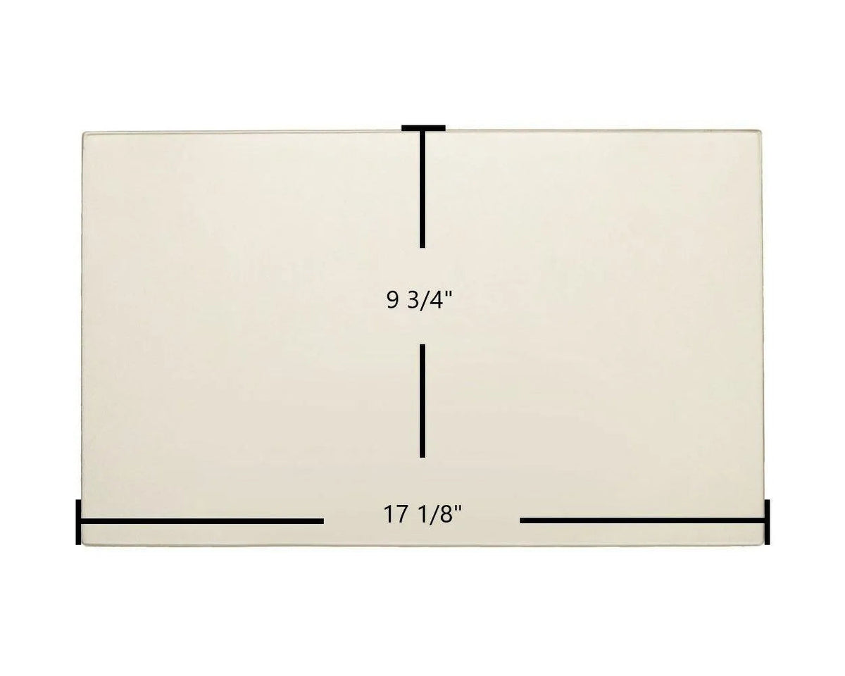 Enerzone Solution 1.8, 2.3, 3.4 & Bio 45 Ceramic Glass Panel (17 1/8" x 9 3/4") | High-Temperature Stove Door Replacement - Total Hearth