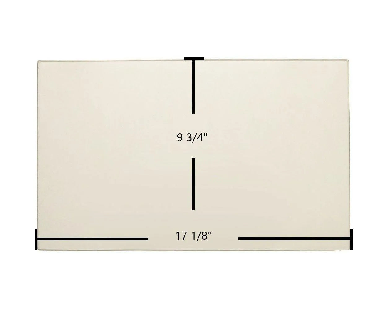 Enerzone Solution 1.8, 2.3, 3.4 & Bio 45 Ceramic Glass Panel (17 1/8" x 9 3/4") | High-Temperature Stove Door Replacement - Total Hearth