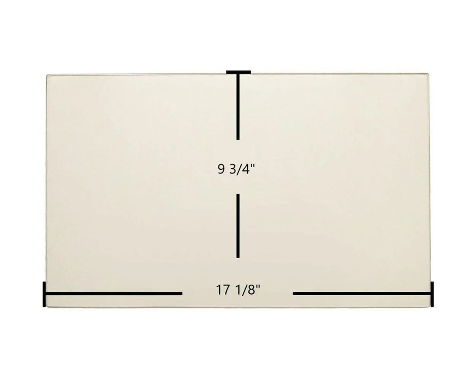 Enerzone Solution 1.8, 2.3, 3.4 & Bio 45 Ceramic Glass Panel (17 1/8" x 9 3/4") | High-Temperature Stove Door Replacement - Total Hearth
