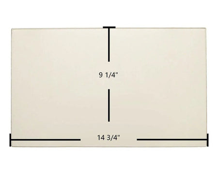 England's Stove Works Glass Panel (14 3/4" x 9 1/4") | Fits 25-PUF, 55-SHP240, 55-TRP240, 10-CDV, 49-TRC22, 49-SHC22 | OEM Part #AC-G1 / AC-S10 - Total Hearth