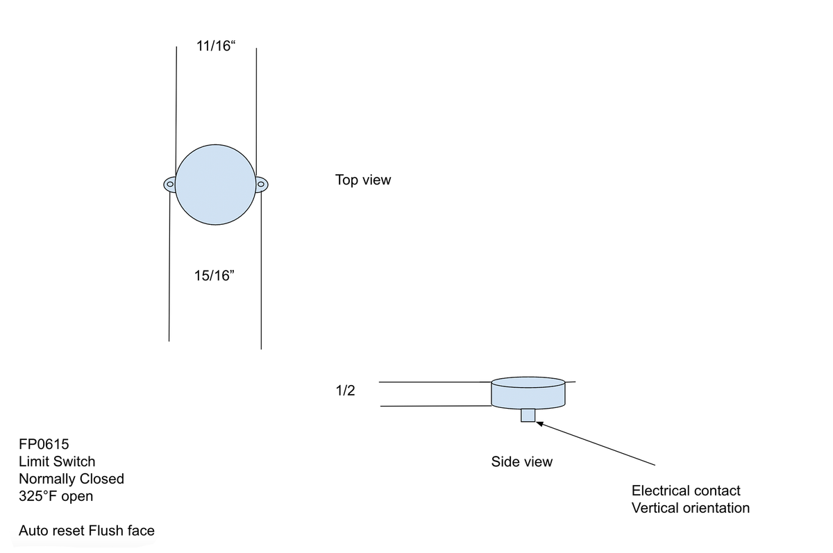 Fireplace High-Limit Switch 4021-383 / 066-531 | 325°F - product image 3
