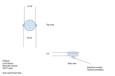 Fireplace High-Limit Switch 4021-383 / 066-531 | 325°F - product image 3