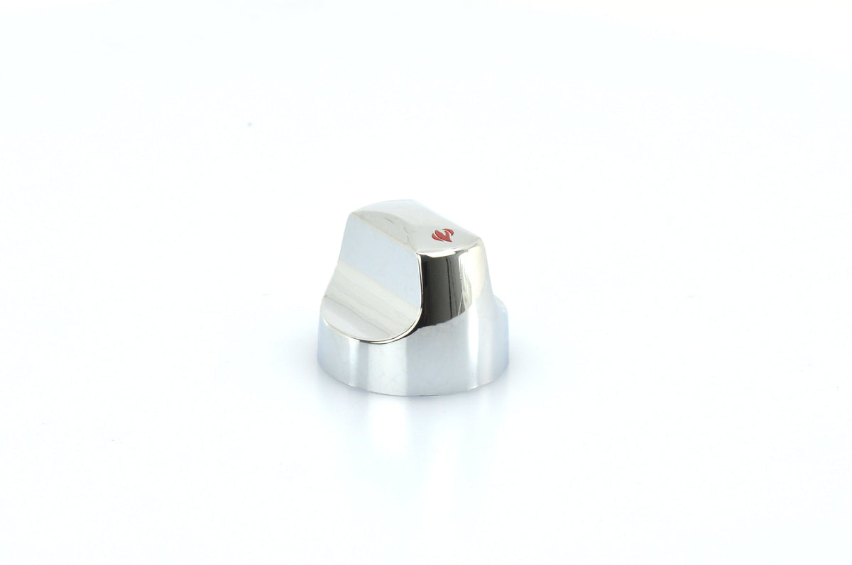 Napoleon N380-0020-RD Chrome Control Knob with Red Flame - product view 1