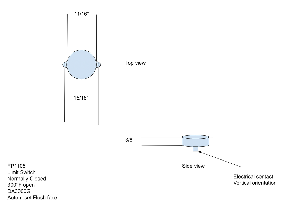 300F High-Limit Switch, RLS-300 / 060-531 Reference - product view 5