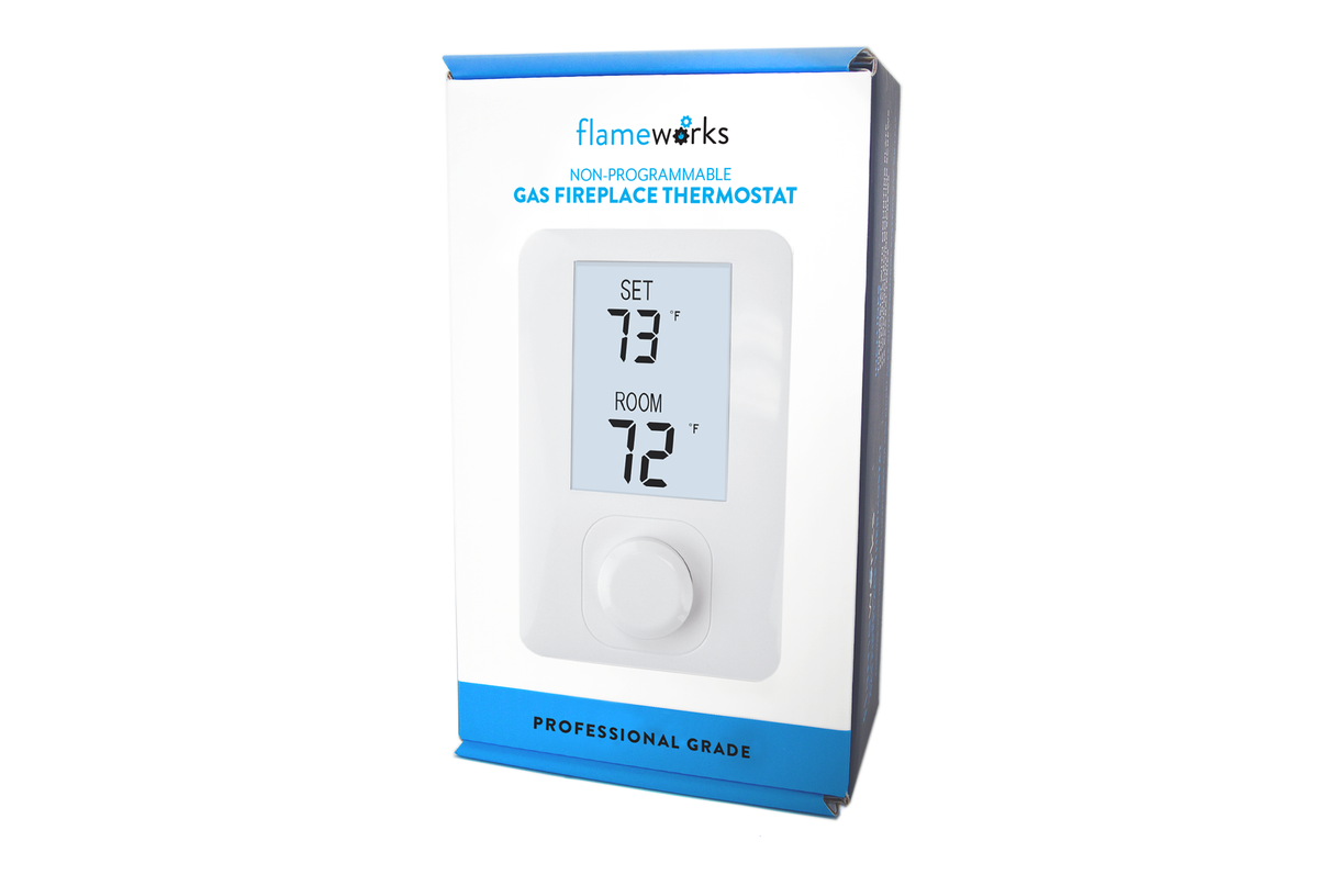Flameworks Vertical Gas Fireplace Thermostat, Non-Programmable - product view 4
