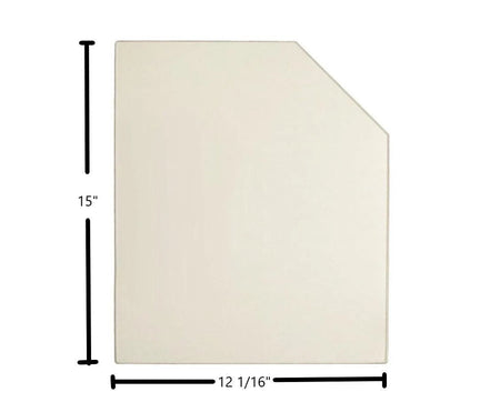 Fireplace Xtrordinair Ceramic Archtop Door Glass – OEM Replacement (12 1/16" x 15") | Part #FPX-05 - Total Hearth
