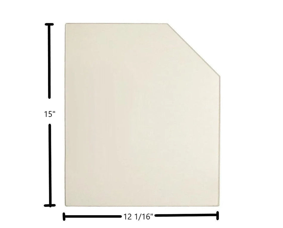Fireplace Xtrordinair Ceramic Archtop Door Glass – OEM Replacement (12 1/16" x 15") | Part #FPX-05 - Total Hearth