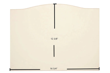 Harman 300I, TL2.0, TL2.6, TL300, Super Magnum Stoker Ceramic Glass Panel (16 3/4" x 12 3/8") – Archtop High-Temperature Replacement | Part #3-40-06932, 1-00-06932 - Total Hearth