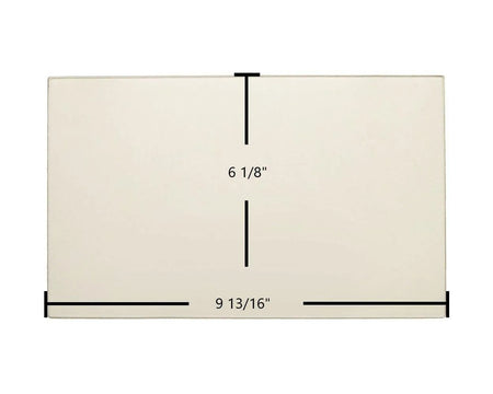Hearthstone III Ceramic Glass Panel – Replacement for Part #93-58306 (9 13/16" x 6 1/8") - Total Hearth