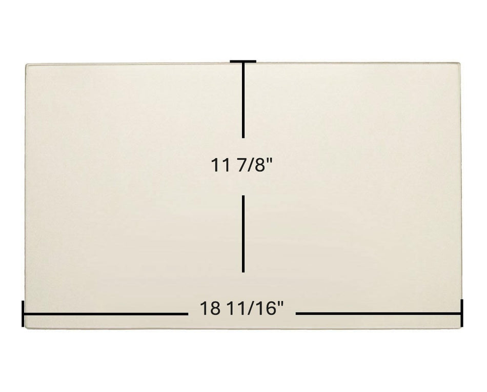 Hearthstone Morgan 8470 Ceramic Glass Panel – Replacement for Part #3030-039 / 94-58705 (18 11/16" x 11 7/8")
