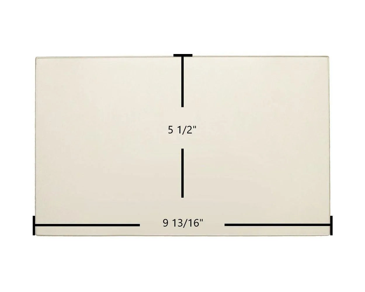 Hearthstone III Ceramic Glass Panel – Replacement for Part #93-58305 (9 13/16" x 5 1/2") - Total Hearth