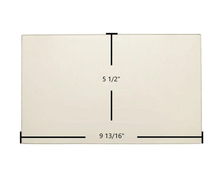 Hearthstone III Ceramic Glass Panel – Replacement for Part #93-58305 (9 13/16" x 5 1/2") - Total Hearth