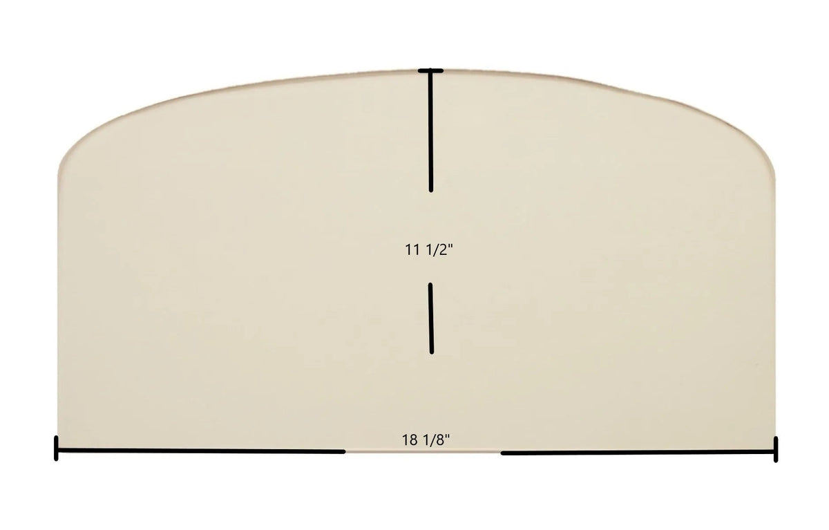 Hi-Flame Glofire 737 Ceramic Glass Panel – High-Temperature Replacement (18 1/8" x 11 1/2") - Total Hearth