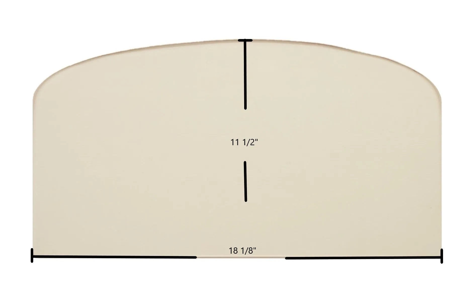 Hi-Flame Glofire 737 Ceramic Glass Panel – High-Temperature Replacement (18 1/8" x 11 1/2") - Total Hearth